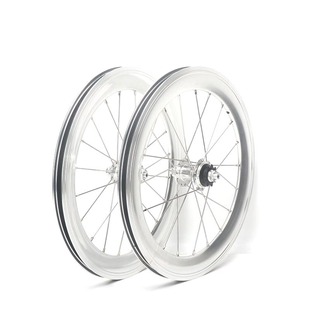Bicycle hub 16-inch 349 single speed 9T40mm knife ring 74-85mm open gear 4 Peilin v brake aluminum alloy wheel set