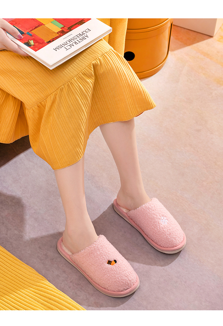 Nove pamučne papuče za jesen i zimu s debelim potplatom, neklizajuće plišane papuče za muškarce i žene, parove kod kuće_voghion.com