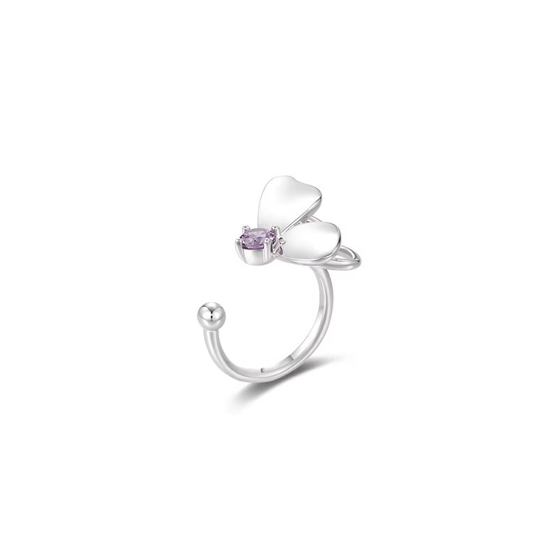 Pendientes de clip Xuping de aleación de cobre con baño de plata, diseño elegante y exclusivo, aretes graciosos y dinámicos para mujeres sin perforaciones en las orejas.