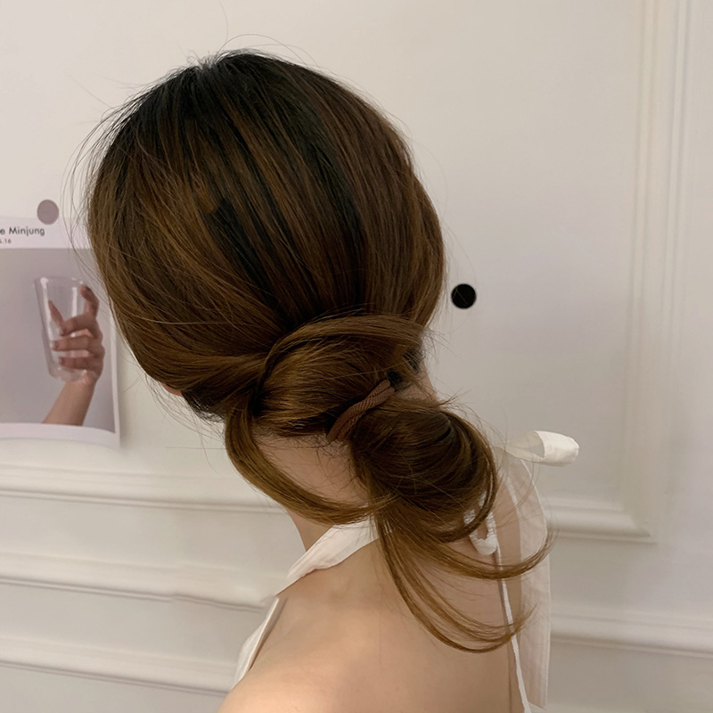 Japonés y coreano simple dulce alta banda elástica de pelo viajero no hace daño pelo Cola de Caballo cuerda de pelo de moda durable todo-fósforo accesorios para el cabello al por mayor