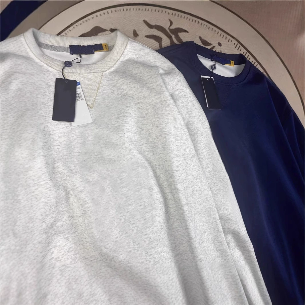 Реальная стрельба RL RL с круглым вырезом с длинными рукавами топ с вышивкой свиток с круглым вырезом осенью и зимой прилив