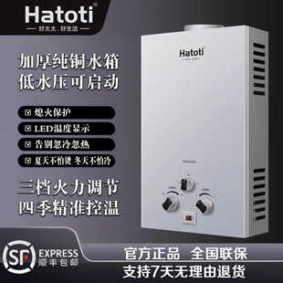 Gas Water Heater Household Liquefied Gas Natural Gas Battery Model Strong Exhaust 10 Liters 8 Liters Instant Heating Low Water Pressure