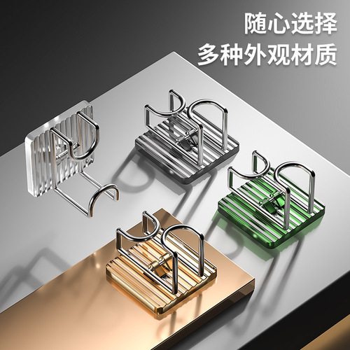 Acrylic washbasin stand, light luxury bathroom washstand, punch-free washbasin storage, bathroom wall-mounted washbasin hook