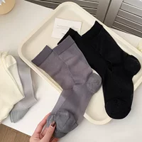Летние носки женские тонкие стеклянные чулки прозрачная сетка поглощает пот носки без костей простой простой цвет укладки женские