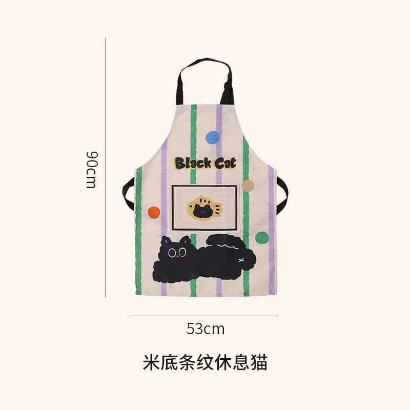 若者のファッションエプロン新しいかわいいエプロン防水耐油キッチンホーム作業服調理つなぎ服|undefined