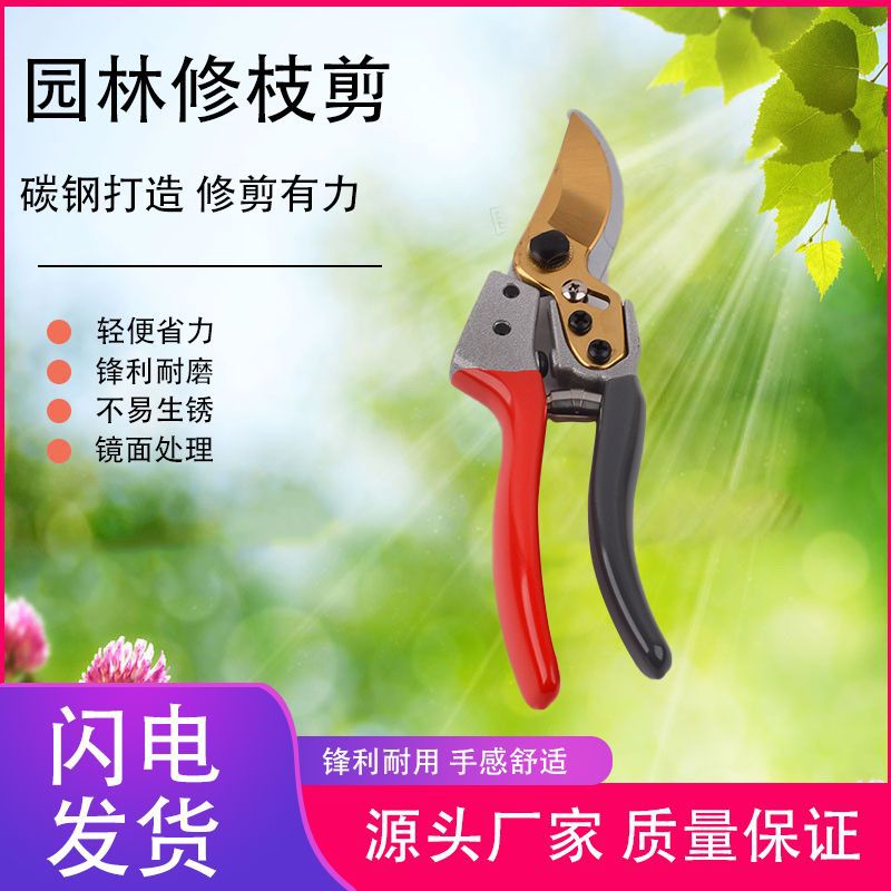 V3修枝剪SK5钢强力园林树枝剪刀家用盆景园艺厂家批发高碳钢