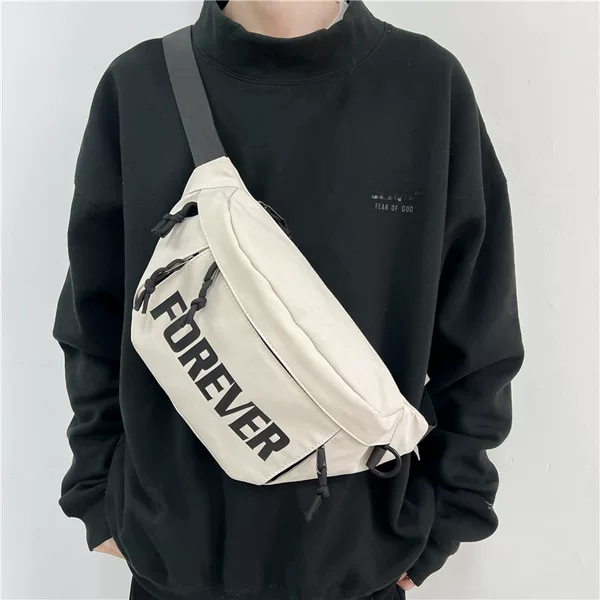 Chest Bag Men's Crossbody Bag Letter Shoulder Bag Waist Bag Women's Large Capacity New Shoulder Bag Sports Trendy Brand Men's Bag