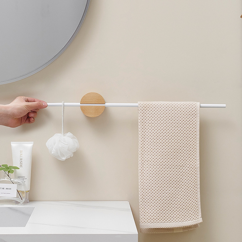 Log Bathroom Towel Bar Punch-free Toilet Hanger Creative Towel Rack Single Bar Beech Balance Bar Log Bathroom Towel Bar Punch-free Toilet Hanger Creative Towel Rack Single Bar Beech Balance Bar