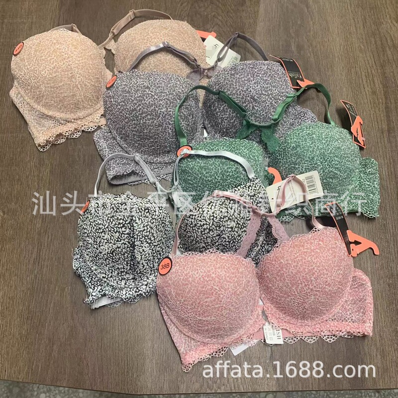 Spanish Original sexy Gathered Beautiful Back Lace Front Buckle bra with Steel Ring bra Underwear sexy bra Vietnam