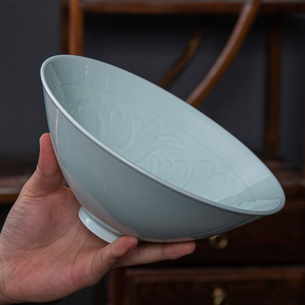 Jingdezhen imitation Song celadon porcelain bucket bowl home noodle…