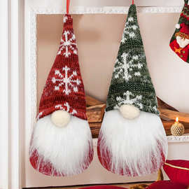 跨境圣诞节装饰品无脸公仔圣诞老人鲁道夫侏儒娃娃橱窗挂件摆件