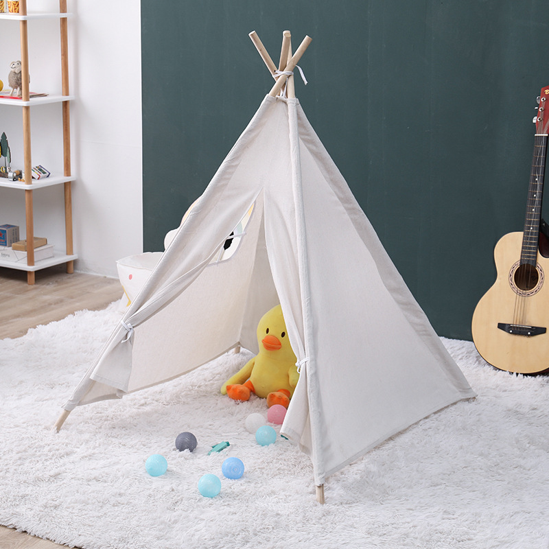 Tienda DE LOS NIÑOS carpa India pintura DIY graffiti hecho a mano actividades al aire libre bebé pintado a mano triángulo carpa