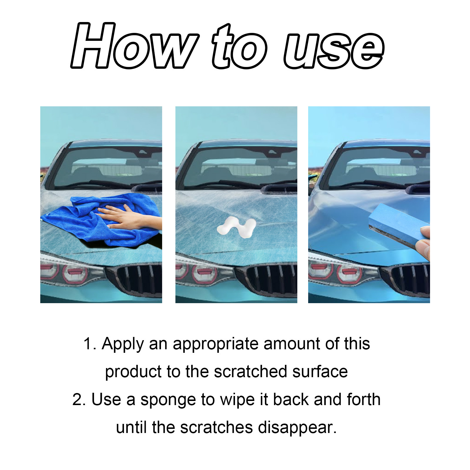 Rayhong Car Scratch Wax Car Paint Scratch Abrasive Polishing Coating Paint Maintenance