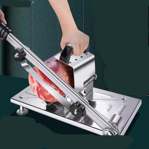 Manual Lamb Roll Slicer Home Meat Slicer 304 Frozen Meat Slicer Multi-functional Beef Lamb Meat Shredder