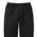 Black with black letters (large letter pants)