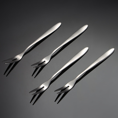 Internet celebrity ins fruit fork 304 stainless steel fruit pick creative tableware home mooncake fork restaurant dessert fork