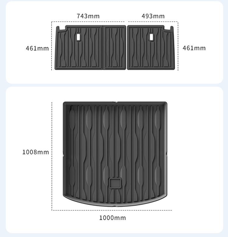 Suitable for 24 Byd Hiace 07 Ev Car Floor Mats, Fully Environmentally Friendly Tpe Floor Mats, Trunk Mats and Backrest Mats