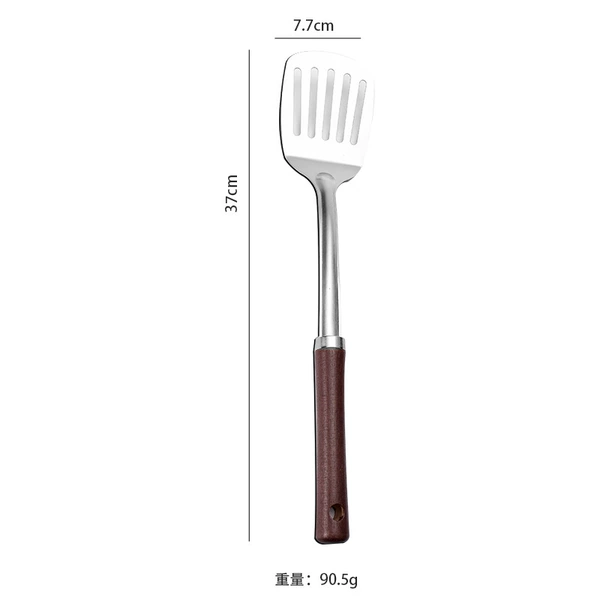 Non-magnetic small waist frying spatula
