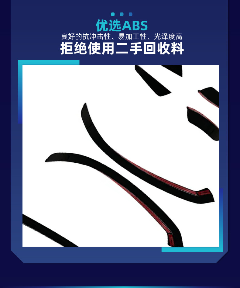 Suitable for Mercedes-Benz New A-Class A180L A200L 2018-2022 Front Air Knife Surround Kit Car Sticker Cross-Border Modification