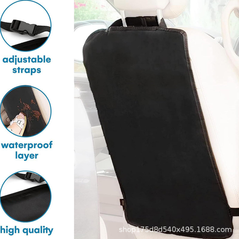 Car Kick Mat Seat Protector Waterproof Backseat Organizer Car Storage Bag