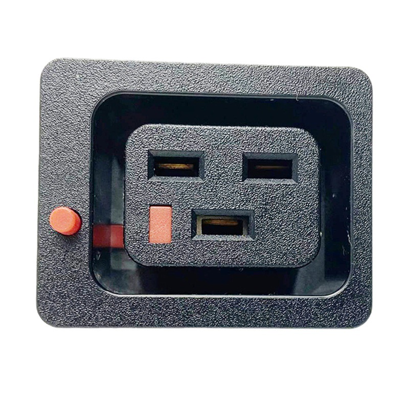 工业PDU16A防脱落C19插座嵌入模块插座PDU电源插座C19模块配件pdu