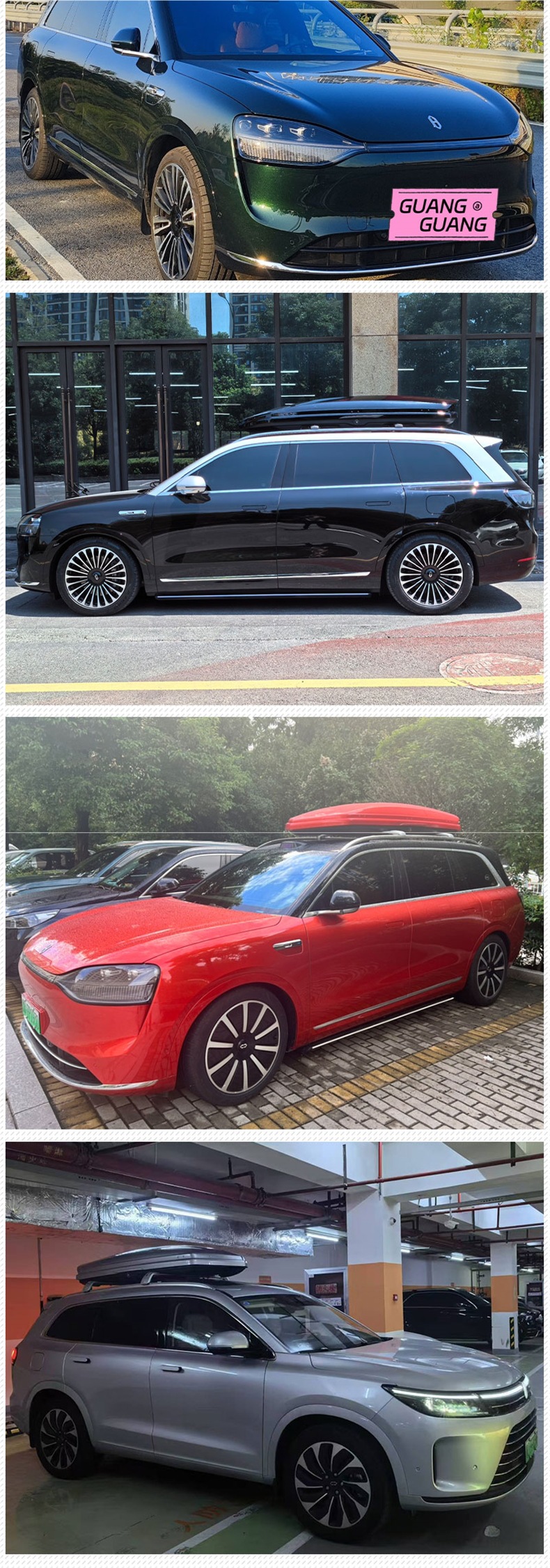 Aito Qitun Roof Box for M7 M8 M9 Galaxy Blue Color Car Roof Luggage Rack