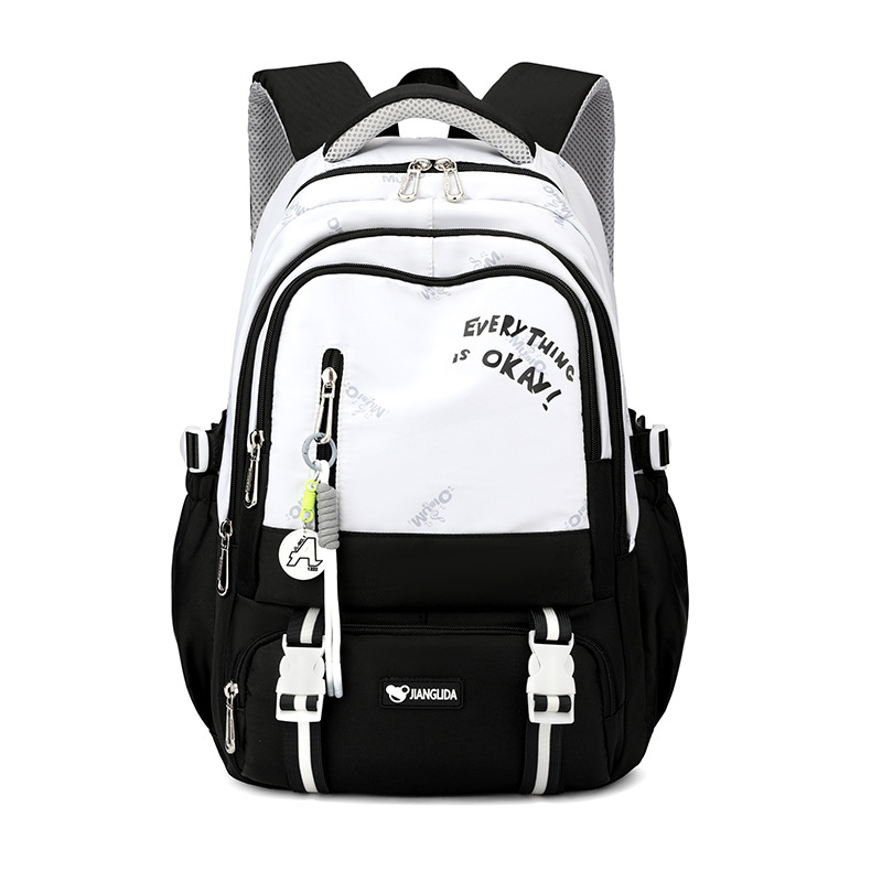 Mochila escolar Jianglida de gran capacidad para estudiantes de secundaria y preparatoria, mochila japonesa ligera de estilo coreano para estudiantes universitarios, venta al por mayor de fábrica