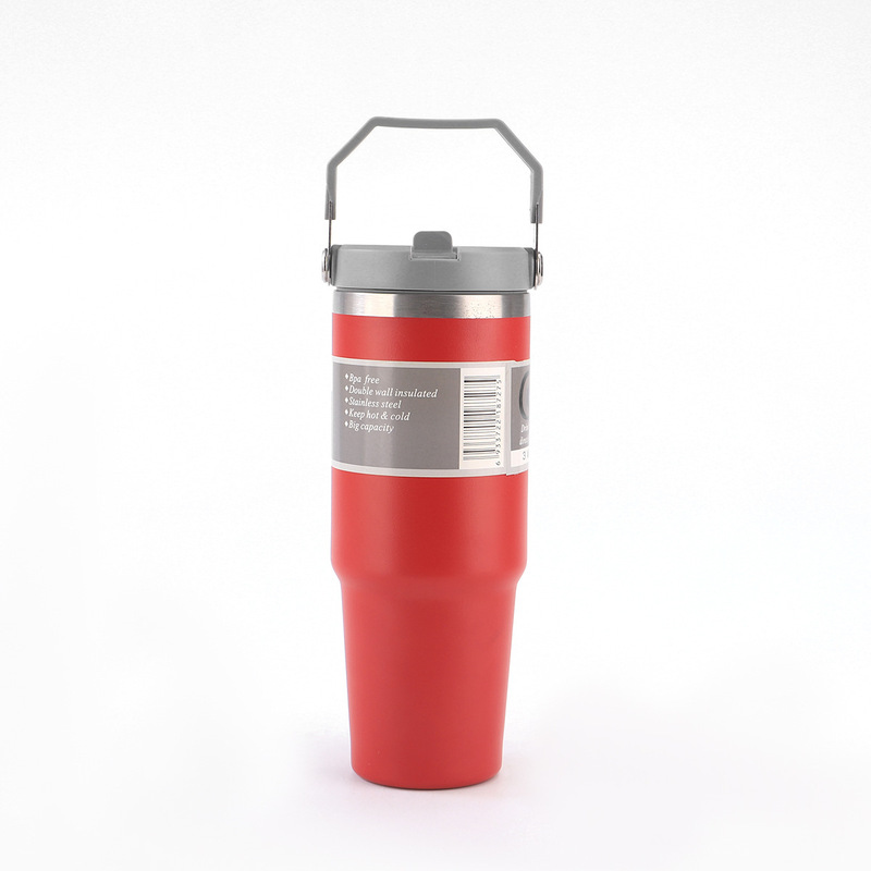 東南アジアアメリカンスタイル 20oz30oz カーカップポータブルシングルおよびダブルドリンク透明カバーアイスバ 304 ステンレス鋼魔法瓶カップ|undefined