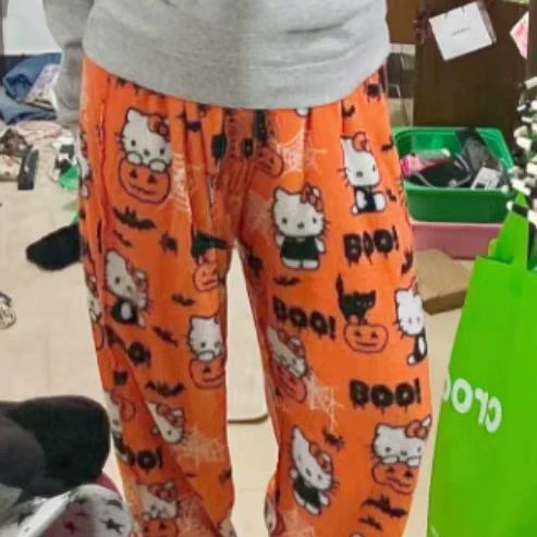 Милые пижамы с персонажами Sanrio, аниме, брюки Hello Kitty, разнообразные модели