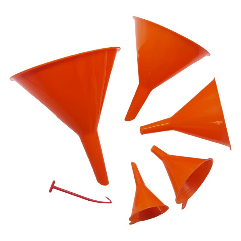 Оптовая пластиковая воронка, набор из четырех предметов, Большой и Малый калибр, наклонное отверстие, подвесная воронка, автомобиль, мотоцикл, домашняя топливная воронка