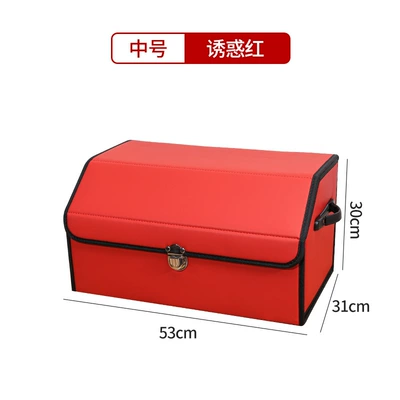Storage Box Storage Box Car: Car storage bag/box - red-medium-533130cm