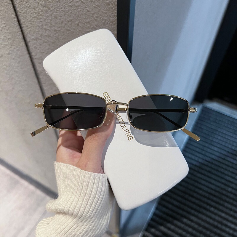 Street Hip-Hop Style Square Sunglasses, Retro Frames, Unisex, Anti-Uv, Wear-Resistant, Trendy and Personalized Sunglasses