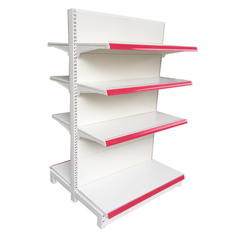 Estanterías de supermercado, expositores de una y dos caras, expositores para tiendas de conveniencia, tablero perforado, columnas desmontables, estanterías de supermercado.