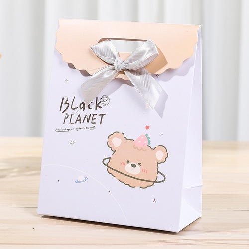 Cute Cartoon Flip Velcro Gift Bag Children's Kindergarten Snacks Candy Gift Packaging Tote Bag
