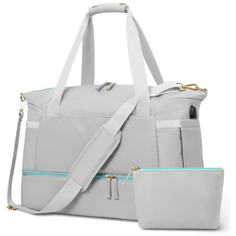 Inventario transfronterizo nueva bolsa de fitness impermeable transpirable separación seca y húmeda multifuncional de gran capacidad con bolsa pequeña