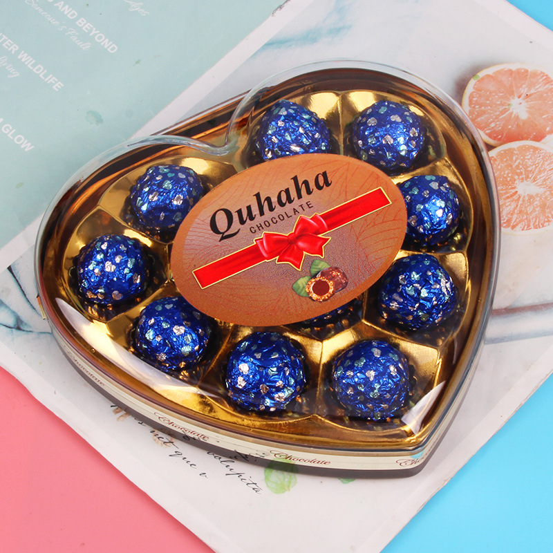 Interest 12 Blue Almond Chocolate Gift Box, Christmas Candy, Leisure Snacks, Wholesale