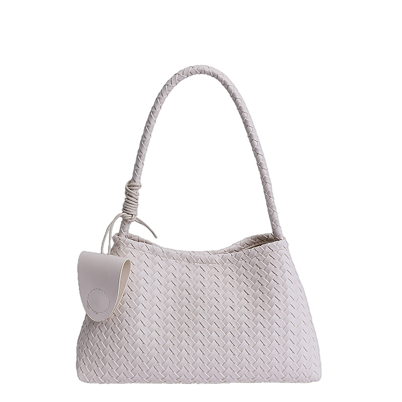 2025 nuevo estilo retrógrado francés bolso tejido a mano bolso de brazo de nicho universal bolso de moda bolso de hombro