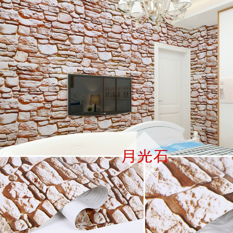 Self-adhesive Wallpaper Roll PVC, 45 cm × 9.8 m, peel-and-stick decorative brick patterns