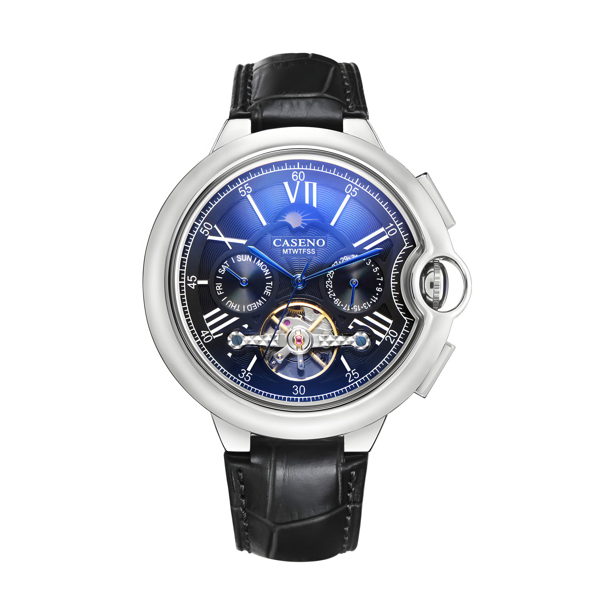 Tourbillon Mechanical Watch Belt Tourbillon Mechanical Watch Atmospheric Men's Automatic Tourbillon Mechanical Watch