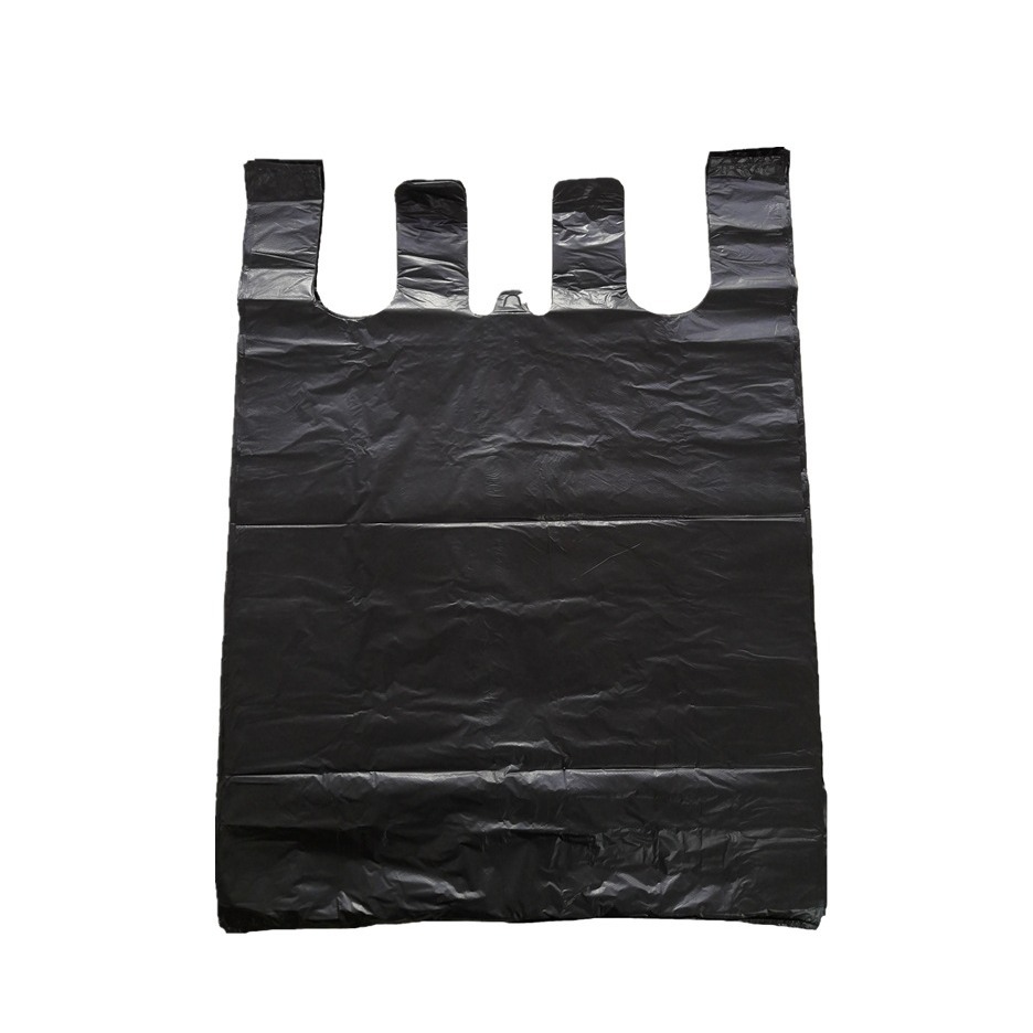 factory wholesale black disposable bag Binaural Vest pocket PO Plastic packing doggy bag reticule