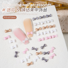 新款美甲飾品批發可愛少女指甲裝飾迷你領結蝴蝶結立體百搭美甲鑽