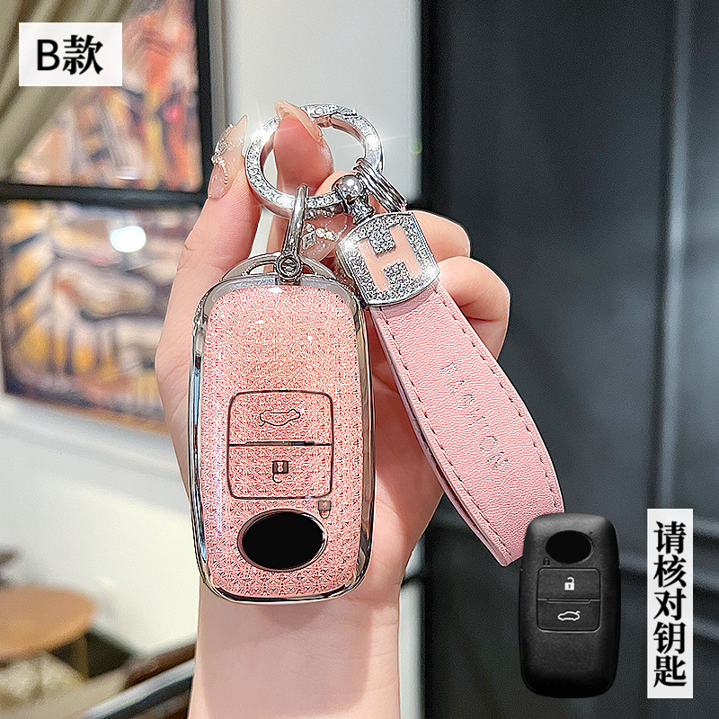 Beilu 모델 B-스마트 3버튼 [크리스탈 핑크 싱글 쉘] + H 로프 다이아몬드 버클