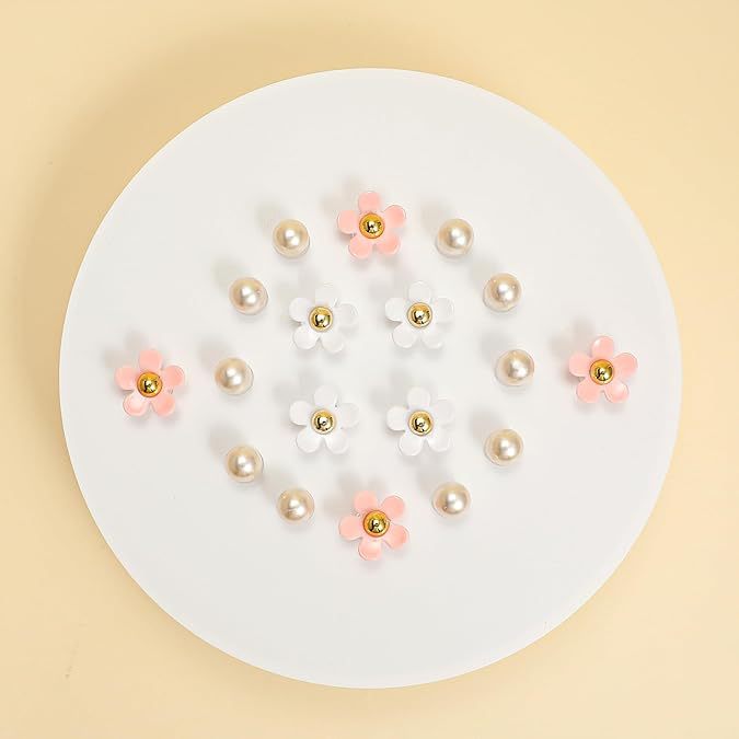 Bolsas de hoyos DIY decoración de perlas daisy hoyos bolsas de joyería colgante set