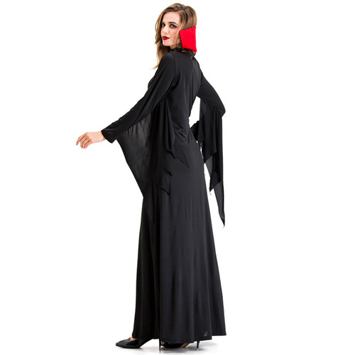 New Halloween Demon Vampire Ghost Bride Death Witch Costume Retro Court Stage Costume