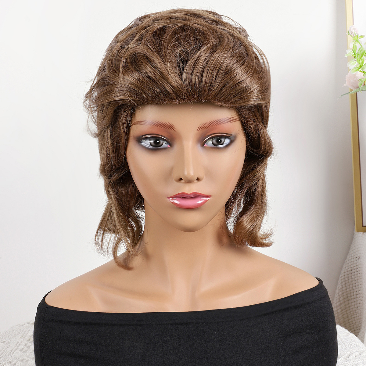 Nuevo conjunto de pelucas teñidas europeas y americanas personalizadas damas rizadas cortas al por mayor seda de alta temperatura conjunto completo de pelucas