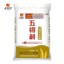 五得利八星雪花小麦粉5kg畅销面粉大饼包子蒸馒头家用通用正品
