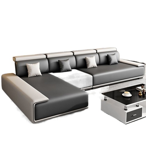 3l现代轻奢客厅小户型科技布沙发直排出租房可拆洗贵妃沙发全套组