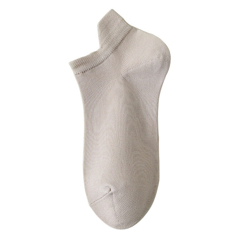 Calcetines para mujer, calcetines náuticos finos de algodón puro de verano, calcetines de mujer que no se caigan, calcetines poco profundos deshuesados de algodón absorbente del sudor, estilo corto