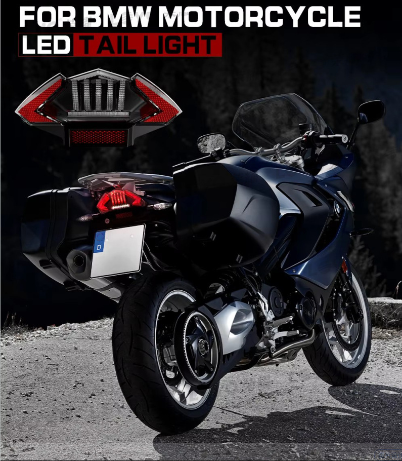 Applicable to BMW motorcycle BMW R1200GS F800 modified rear taillight rear brake light with turn signal