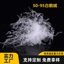 90白鹅绒新国标羽绒大朵高蓬松高清洁羽绒服羽绒被填充物散装鹅绒